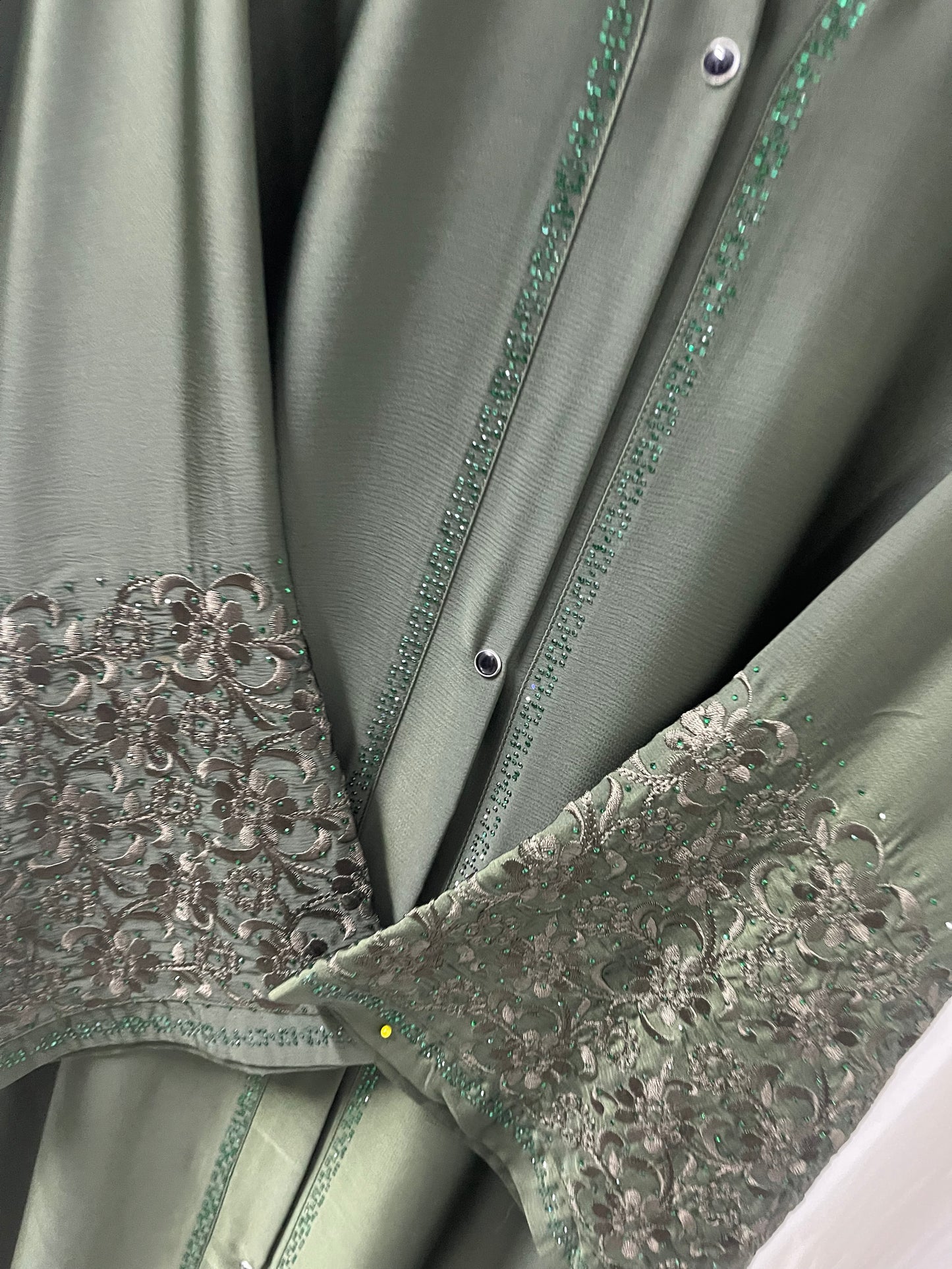 Sleeves Embriodery  Abaya Set Deal
