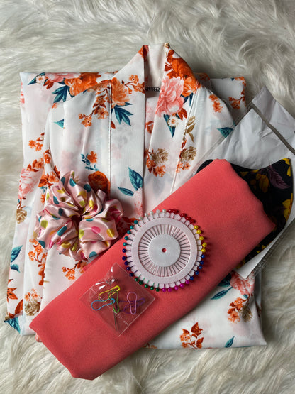 White with Orange
