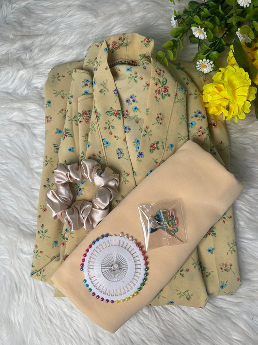 Cream With Mini Flowers