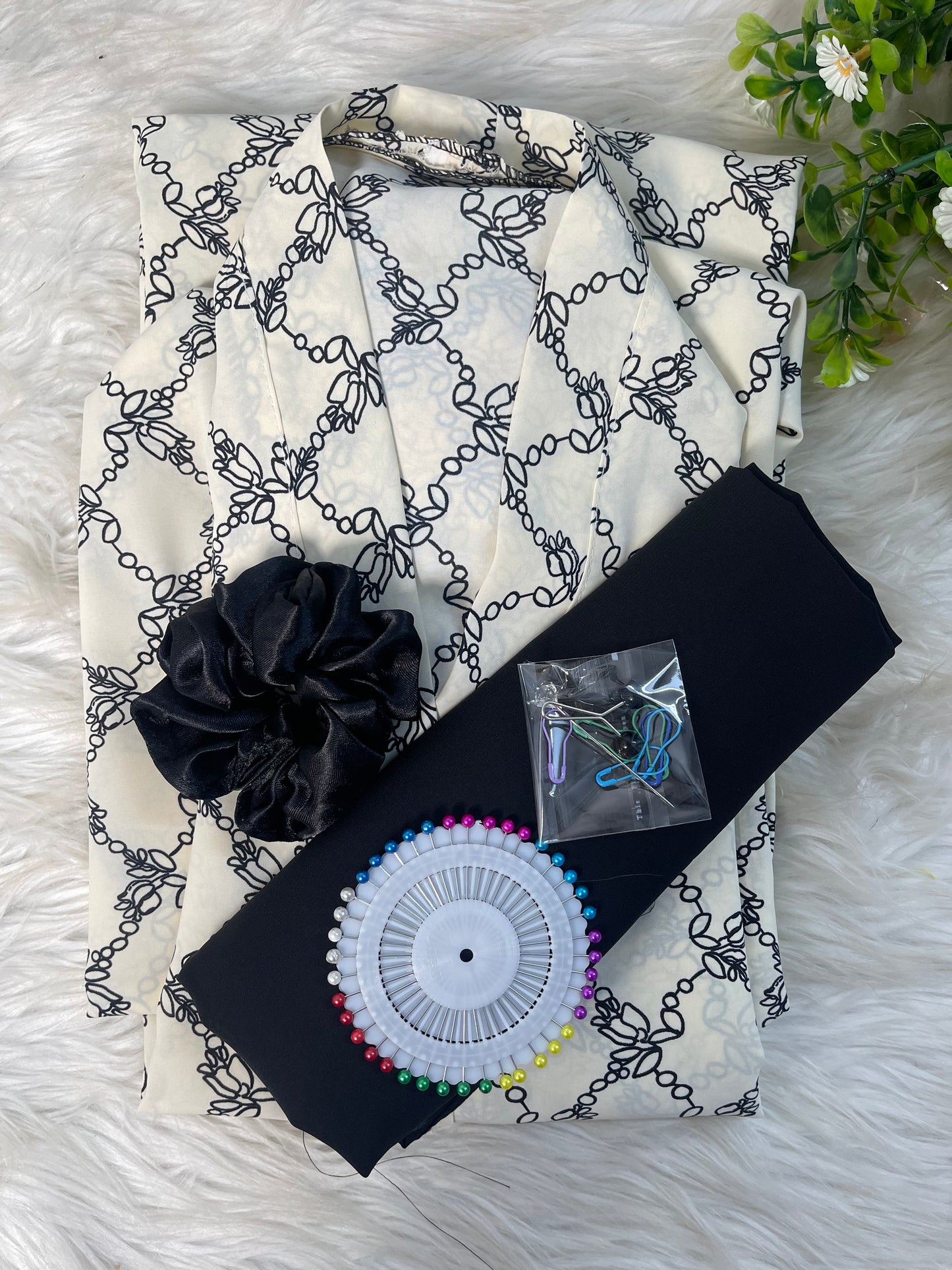 White with Black