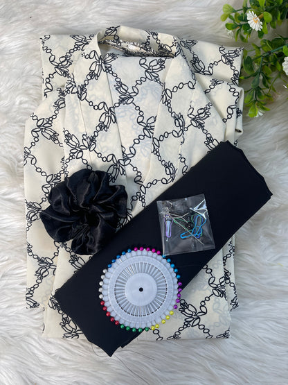 White with Black