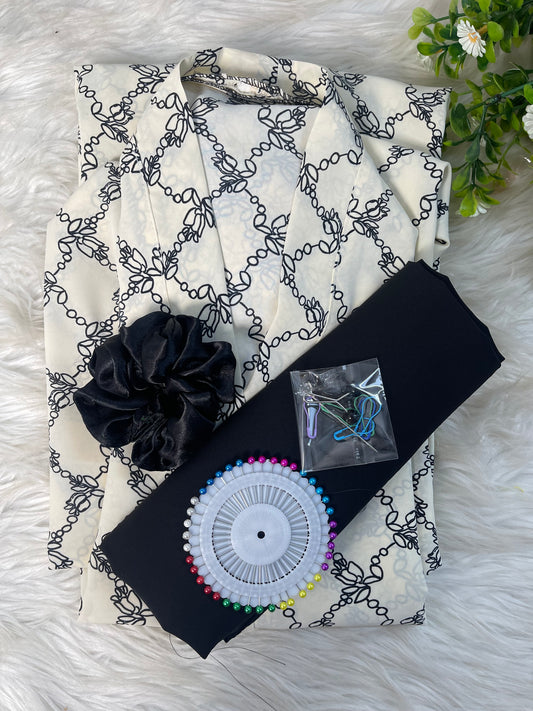 White with Black