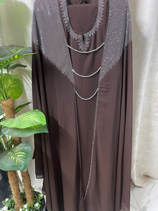 Pari Abaya - Dark Brown