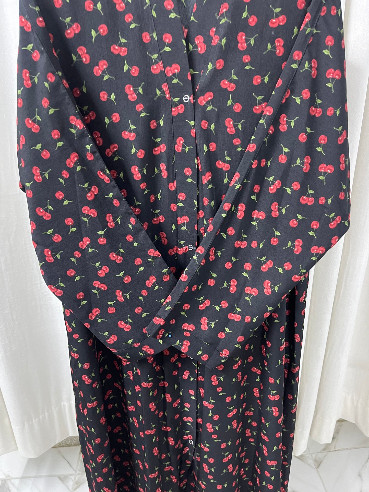 Black with red cherry