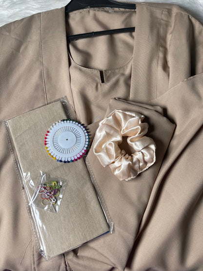 Kaftan Tie Abaya Set