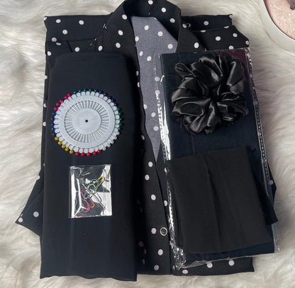 PRINTED ABAYA 4PC DEAL