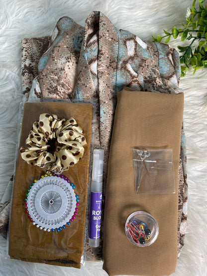 Printed Long Flair Abaya set (Azadi Special)
