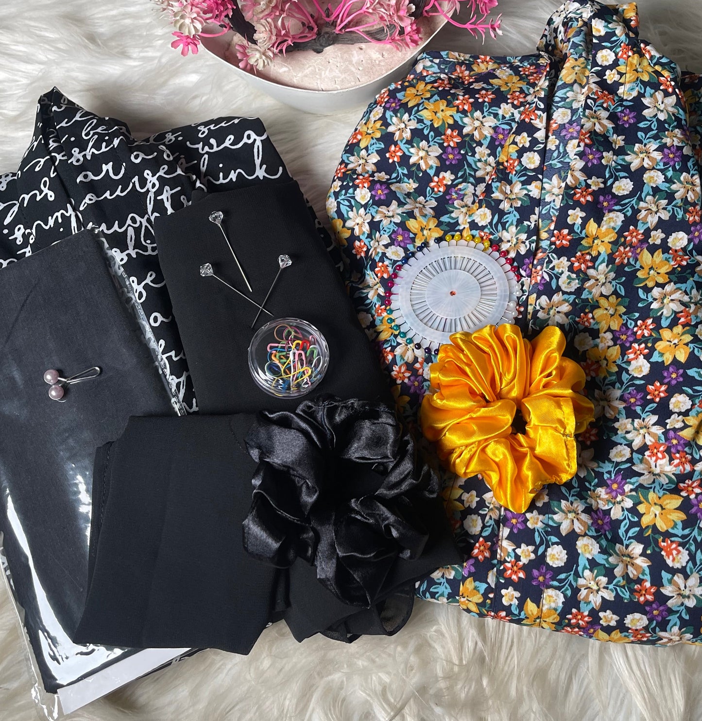Long Flair Duo Abaya Deal Set ( 1 Abaya Random base)
