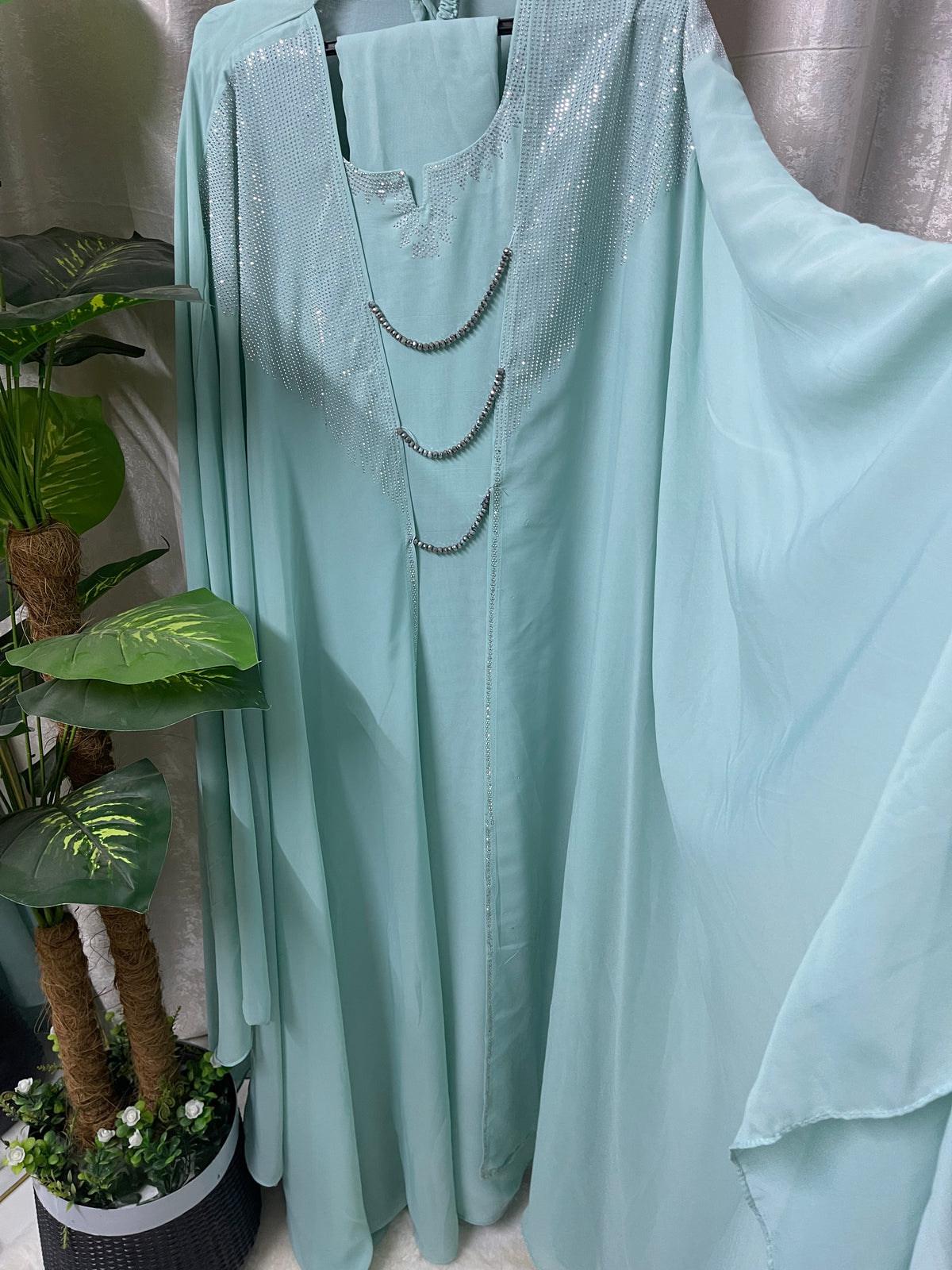 Pari Abaya - Turquoise Green