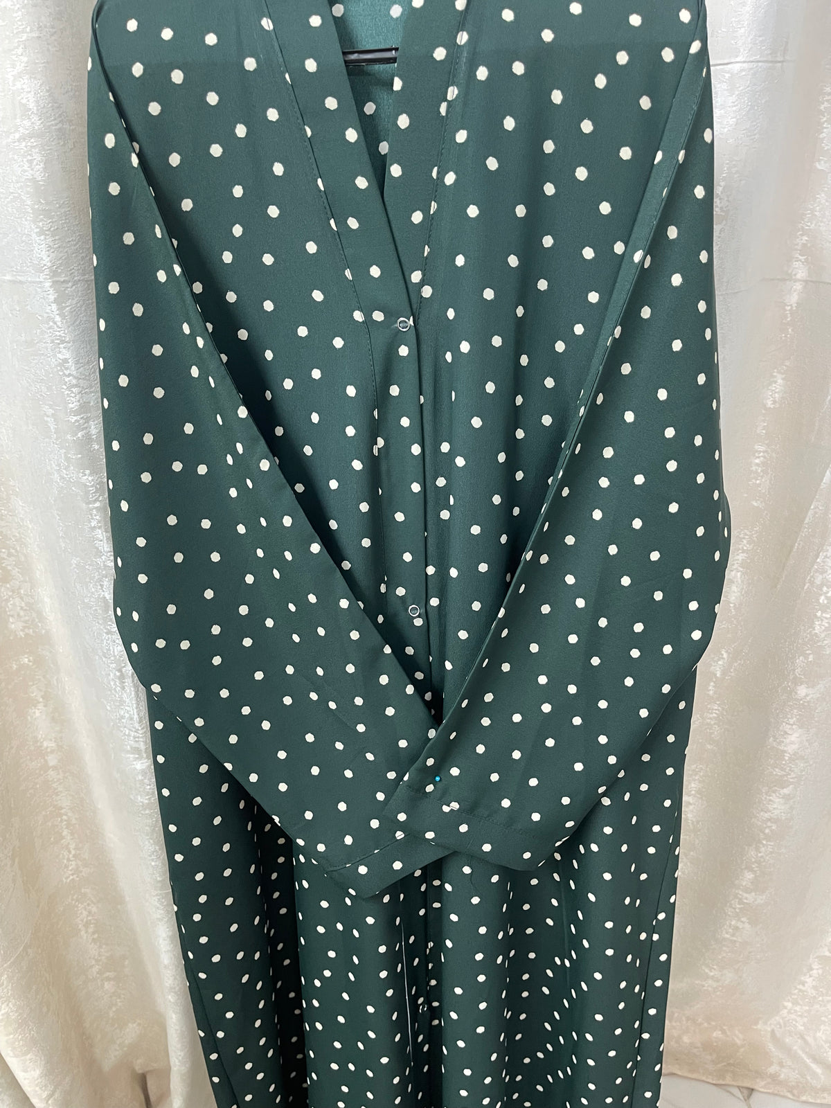 Green with polka