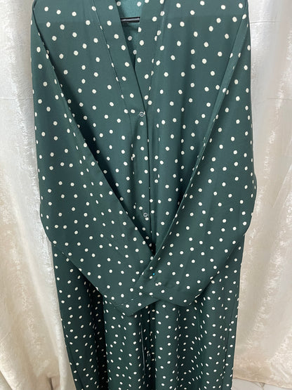Green with polka