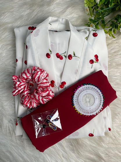 White with Cherry