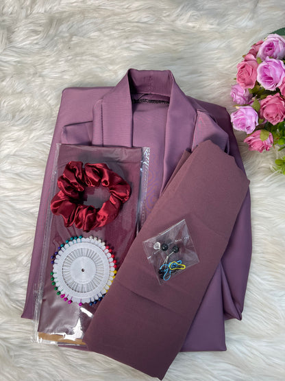 Tiktok Fabric Abaya Set - Mellbury