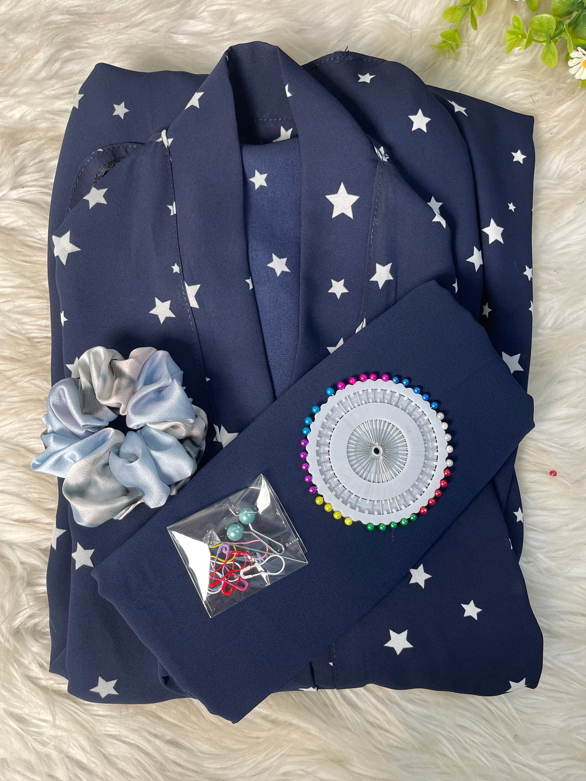 Navyblue with white
