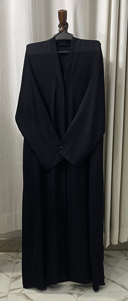 Black Open Abaya