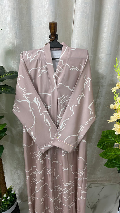 Printed Abaya Set With Free Gifts (Azadi Special Deal 2)