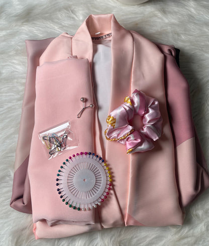 Tripple Colour Abaya Set