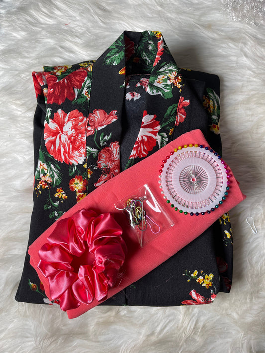 PRINTED ABAYA WITH HIJAB