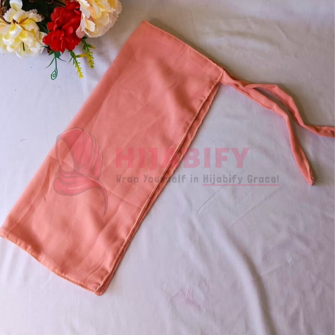 Chiffon Georgette Niqab - Baby Pink