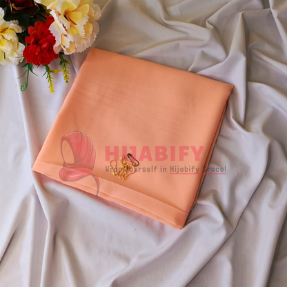 Imported Chiffon Georgette - Peachy Pink