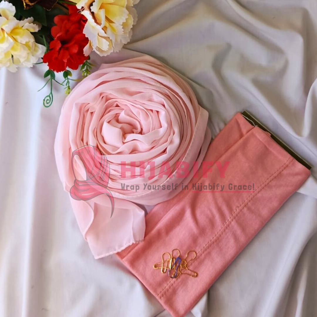 imported Georgette Chiffon - Pastel Pink