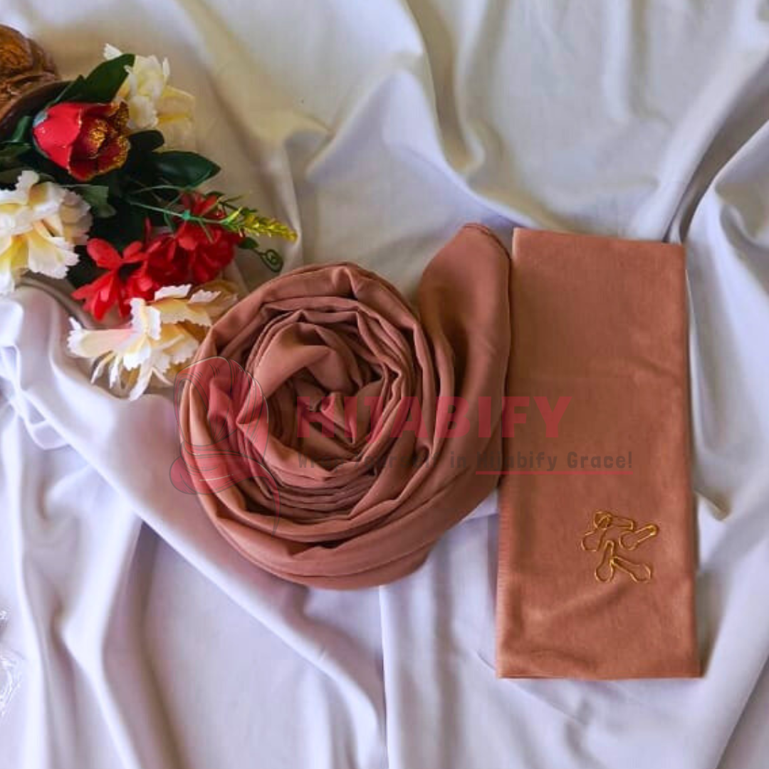 Imported Chiffon Georgette - Soft Brown