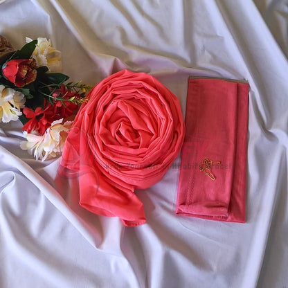 Imported Chiffon Georgette - Stawberry