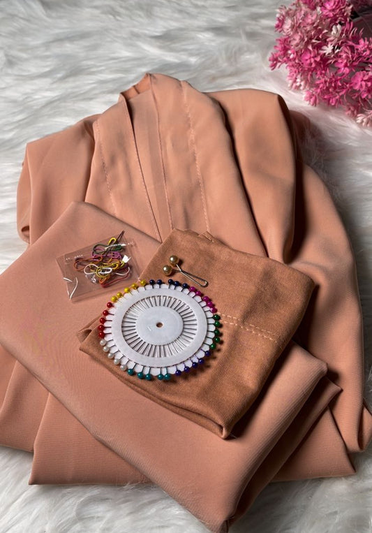 FULL FLAIR GEORGETTE ABAYA SET