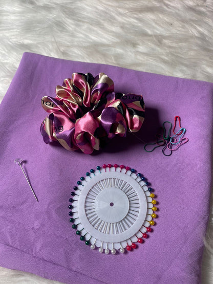 Hijab With scrunchie Pins