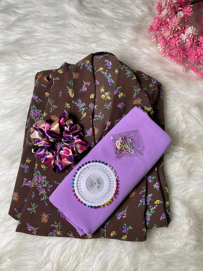 PRINTED ABAYA WITH HIJAB