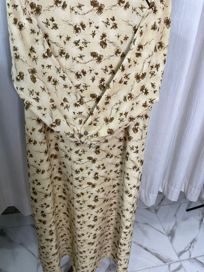 Close Printed Abaya Deal (RANDOM PRINT)