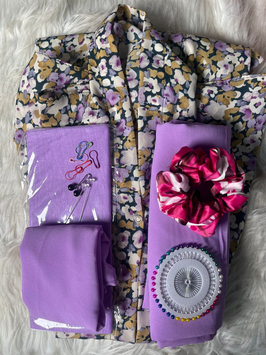 Long Flair Abaya Complete Set (EID SPECIAL)