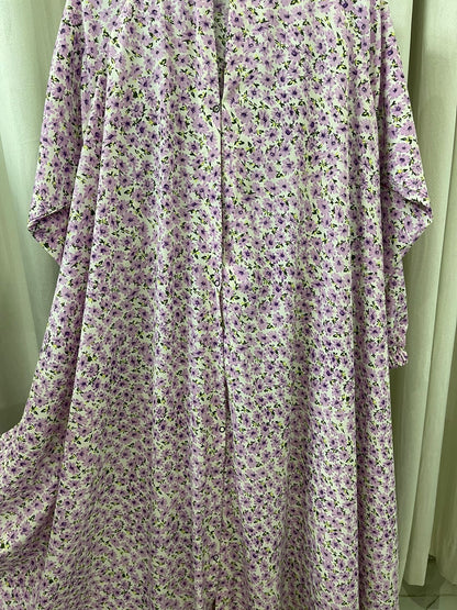 Long Flair Printed Abaya