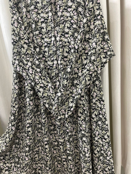 Long Flair Printed Abaya