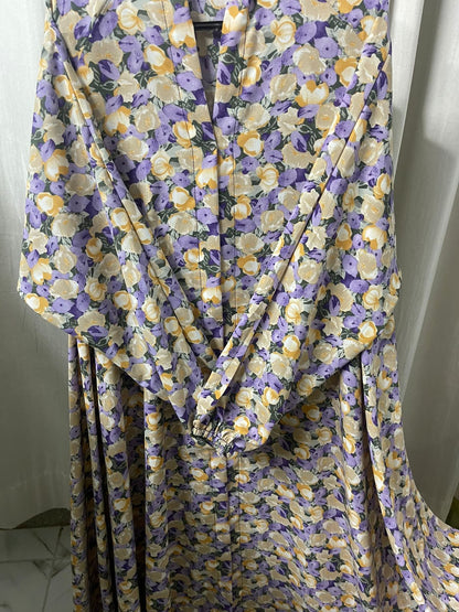 Long Flair Abaya With Scrunchie Pins