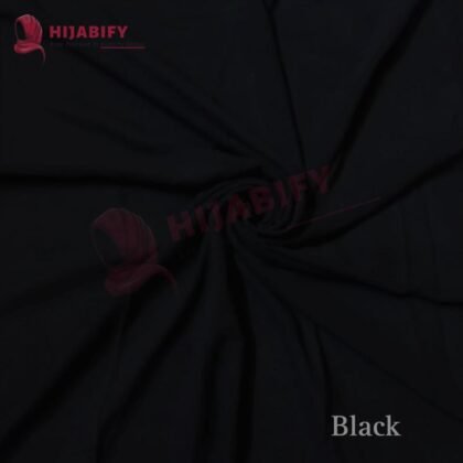 Chiffon Georgette Hijab - Black